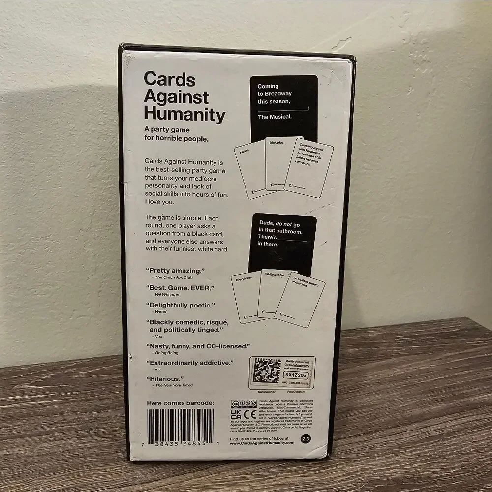 Used Cards Against Humanity Main Game - Picture 2 of 3